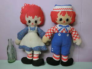 lagati* Anne & Anne ti rug doll soft toy doll 2 body set pair Vintage Raggedy Ann Plush 80slagati Anne USA Country miscellaneous goods 