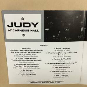 送料無料 ジュディ ガーランド「AT CARNEGIE HALL APRIL 23.1961」2枚組CD ライヴコンサート26曲 輸入盤 24ビットデジタルリマスタリングの画像3