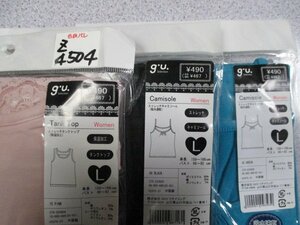 Z4504送料無料【ユニクロUNIQLO gu セレクションキャミ２枚＆タンク１枚：Lサイズ】 レディース インナー 下着 TOPs★ピンク黒青緑