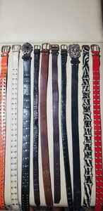 EDWIN abahouse POSHBOY leather belt 10ps.@ set sale set 