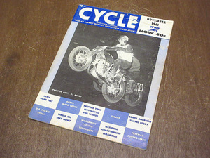 ビンテージ60's●CYCLE 1961年11月モーターサイクルマガジン●220907i5-otclct 1960sバイク雑誌オートバイアメリカ