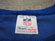 ビンテージ70’s●Sears SEAHAWKSフットボールTシャツ青size L●220907k1-m-ostsh 1970sメンズNFL古着七分袖メンズUSA_画像3