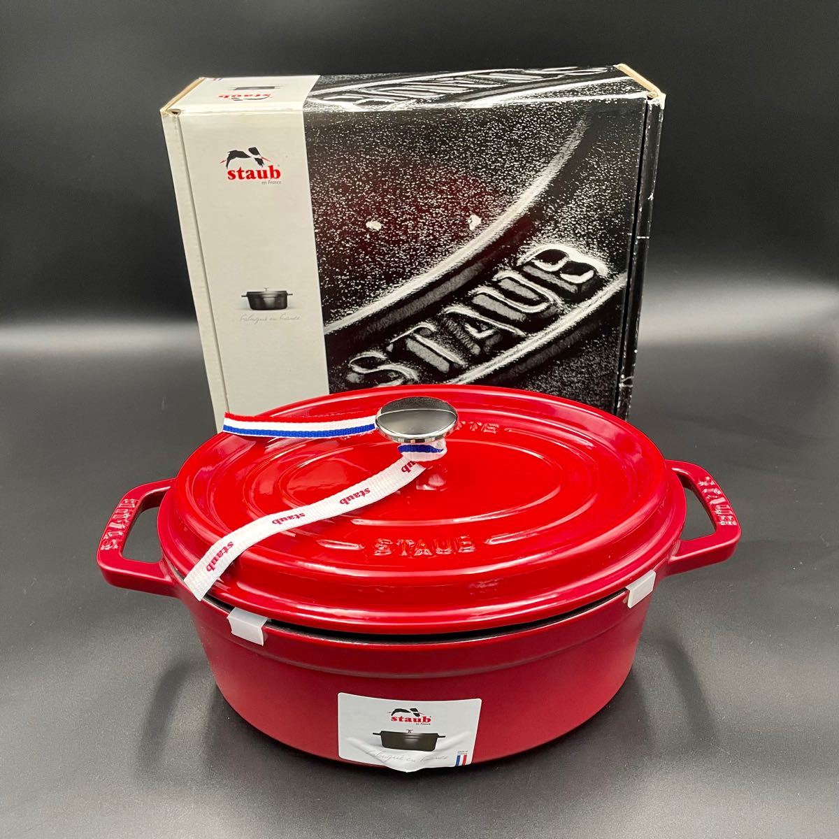 STAUB ストウブヴィンテージ旧型オーバル17レッド系希少red-