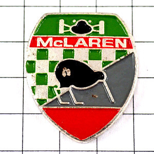  pin badge * McLAREN F1 car kiwi fruit bird. . chapter * France limitation pin z* rare . Vintage thing pin bachi