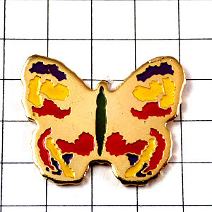  значок * butterfly бабочка .* Франция ограничение булавка z* редкость . Vintage было использовано булавка bachi