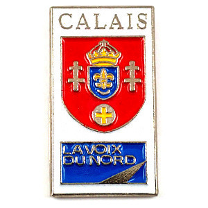 ピンバッジ・カレー百合の紋章ロレーヌの十字◆フランス限定ピンズ◆レアなヴィンテージものピンバッチ