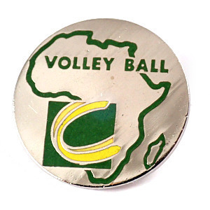  pin badge * Africa. map volleyball C* France limitation pin z* rare . Vintage thing pin bachi