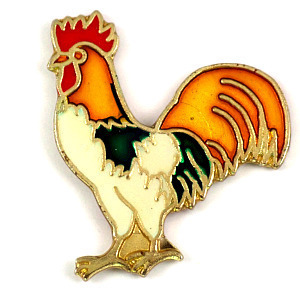  pin badge * chicken male chicken * France limitation pin z* rare . Vintage thing pin bachi