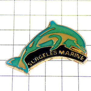  pin badge * dolphin blue green color Dolphin one head * France limitation pin z* rare . Vintage thing pin bachi