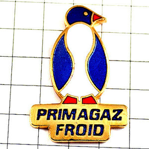 ピンバッジ・ペンギン動物プリマガス石油会社◆フランス限定ピンズ◆レアなヴィンテージものピンバッチ