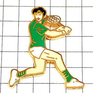  pin badge *re sheave green. shirt. tennis player * France limitation pin z* rare . Vintage thing pin bachi