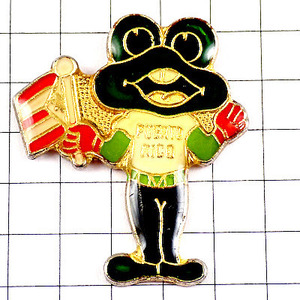  pin badge *p L Toriko national flag ... frog green .* France limitation pin z* rare . Vintage thing pin bachi