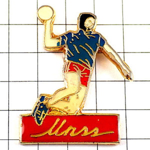  pin badge * handball player * France limitation pin z* rare . Vintage thing pin bachi