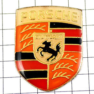  pin badge * Porsche car emblem black horse * France limitation pin z* rare . Vintage thing pin bachi
