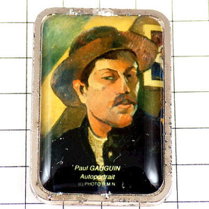 Art hand Auction Insignia de pin - Pintura postimpresionista autorretrato de Gauguin ◆ Pin de edición limitada de Francia ◆ Insignia de pin vintage rara, bienes varios, Pin insignia, otros