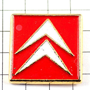  pin badge * Citroen white triangle. Logo red four angle * France limitation pin z* rare . Vintage thing pin bachi
