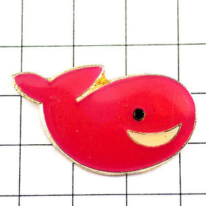  pin badge * whale . pink color * France limitation pin z* rare . Vintage thing pin bachi