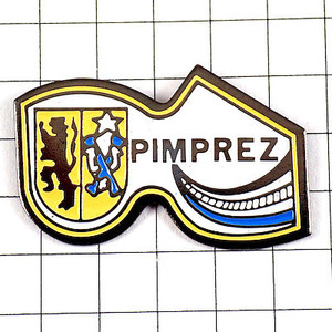 ピンバッジ・パンプレ杖とライオンの紋章◆フランス限定ピンズ◆レアなヴィンテージものピンバッチ