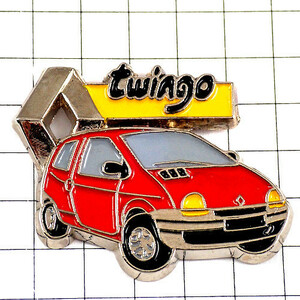  pin badge * Renault red car Twingo silver color Logo . shape * France limitation pin z* rare . Vintage thing pin bachi