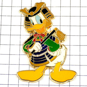  значок * Donald Duck ... доспехи Samurai Tokyo Disney resort * Франция ограничение булавка z* редкость . Vintage было использовано булавка bachi