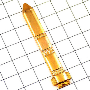  pin badge * China Rocket LM-3A/ gold color Gold length .* France limitation pin z* rare . Vintage thing pin bachi