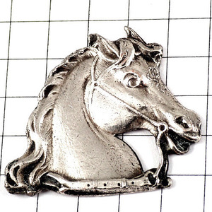  pin badge * silver color. horse horse ... head silver color * France limitation pin z* rare . Vintage thing pin bachi