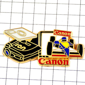  pin badge *F1 race car spo nsa- Canon photograph * France limitation pin z* rare . Vintage thing pin bachi