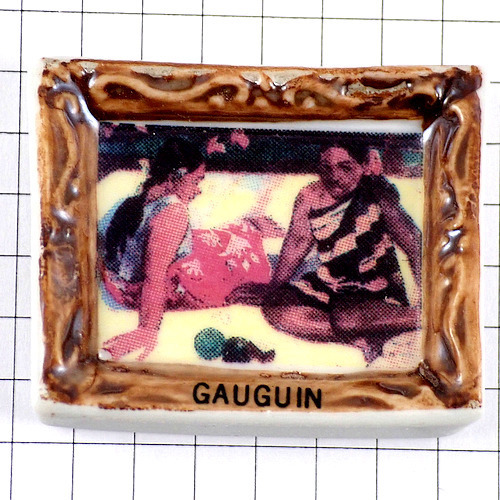 FEVE Gauguin cuadro Mujeres tahitianas ◆ Francia edición limitada FEVE ◆ Galette des Rois FEVE FEVE pequeño adorno, bienes varios, Pin insignia, otros
