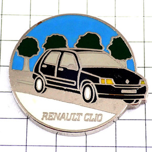  pin badge * black . Renault Clio car clio blue empty * France limitation pin z* rare . Vintage thing pin bachi
