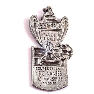 Pin Badge Soccer Winning Cup Silver Coup Du France Cup ◆ French Limited Pins ◆ Редкая винтажная партия штифтов