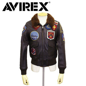 AVIREX (アヴィレックス) 950009 6101063 GOAT G-1 TOP GUN トップガン ゴートスキン レザージャケット 55(50)BROWN 38