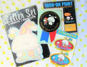  Showa Retro *bai gold kun * unused iron print letter set sticker * Sony klieitib that time thing bai gold . fancy 80 period seal 