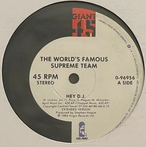 【US盤/Hip Hop/12inch】 The World's Famous Supreme Team* Hey D.J. / 試聴検品済