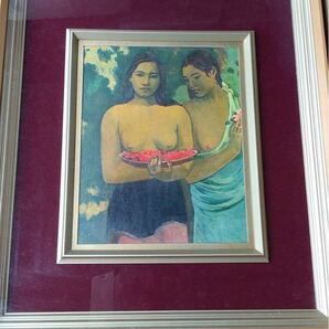 ゴーギャン　2人のタヒチ女　別名：マンゴーを持つ女　複製画