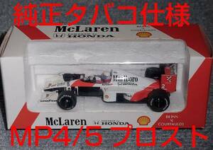 022 純正タバコ仕様 ONYX 1/43 マクラーレン ホンダ MP4/5 プロスト 1989 McLaren HONDA V10 Marlboro マルボロ