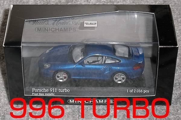 1/43 ポルシェ 911 (996) ターボ プロスト ブルメタ 1999 TURBO