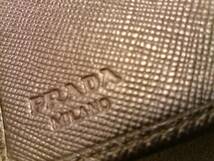 ★送料無料即決★PRADA（プラダ)レザー 二つ折り財布・札入れ・カードケース_画像9