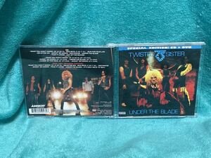 TWISTED SISTER/UNDER THE BLADE DVD付 2枚組 中古 輸入盤 新品同様 トゥイステッド・シスター メタル REMASTER リマスター Reading