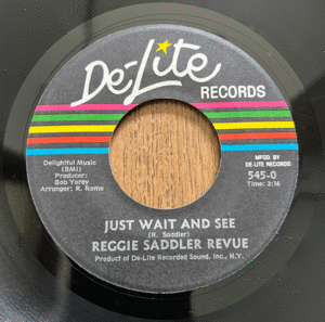 EP US盤 米盤 オリジナル レコード 7 Reggie Saddler Revue / Just Wait And See ・ R.R.A.W.J. De-Lite Records 545 DEV LARGE