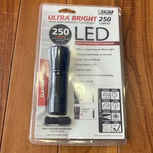 沖縄 米軍放出品 ULTRA BRIGHT HIGH PERFOMANCE FLASHLIGHT 250 ライト アウトドア サバゲー 懐中電灯 (管理番号QR59)