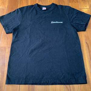 沖縄 米軍放出品 ROADHAOUSE ミリタリー Tシャツ オシャレ ファッション 古着 ビンテージ MEDIUM ブラック (管理番号OP91)