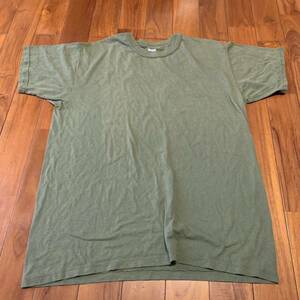 沖縄 米軍放出品 USMC MARINE SOFFE ミリタリー Tシャツ トレーニング ランニング 筋トレ スポーツ LARGE OD (管理番号JK60)