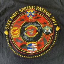 沖縄 米軍放出品 USMC MARINE Tシャツ オシャレ ファッション 古着 ビンテージ ブラック SMALL (管理番号JK70)_画像5