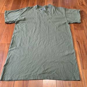 沖縄 米軍放出品 USMC MARINE DUKE ミリタリー 半袖Tシャツ トレーニング ランニング 筋トレ スポーツ OD MEDIUM (管理番号FG26)