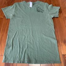 沖縄 米軍放出品 ミリタリー 半袖 Tシャツ オシャレ ファッション 古着 ビンテージ OD SMALL (管理番号X48)_画像2