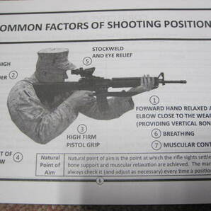 新品 沖縄米軍 コンバット スナイパー 射撃 M16ライフル/M4カービン銃 トレーニングデータブック の画像3