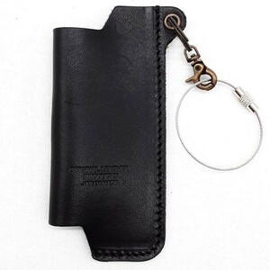 * new goods * Tochigi leather SOTO gas torch cover improved version black original leather new Fuji burner cover .. digit .. gas filling possibility 
