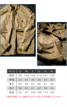 [在庫処分] 作業服 通年 アイズフロンティア 製品染めコットンストレッチワークジャケット 7890 3Lサイズ 34アーミーグレー_画像7