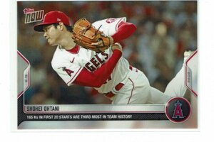 【大谷翔平】2022 MLB Topps Now 165 Ks in 1st 20 Starts are 3rd Most in Team History #715