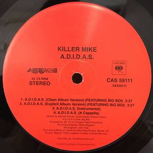 Killer Mike / A.D.I.D.A.S. - Scared Straight　[Columbia - CAS 59111]